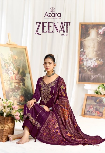 Zeenat By Radhika Azara Zam Cotton Dress Material